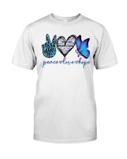Peace love hope Classic T-Shirt front