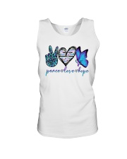 Peace love hope Unisex Tank tile
