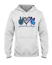 Peace love hope Hooded Sweatshirt tile
