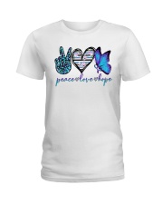 Peace love hope Ladies T-Shirt tile