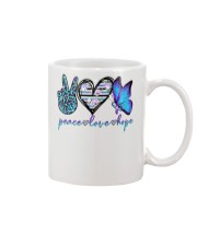 Peace love hope Mug tile