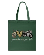 Peace Love Sport bike - Printed apparels Tote Bag tile