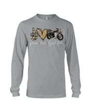 Peace Love Sport bike - Printed apparels Long Sleeve Tee tile