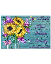 Faith love hope family 17x11 Poster front