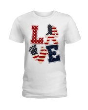 Love Independence Day Ladies T-Shirt tile