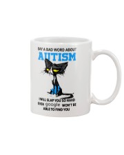 Say a bad world about autism Mug tile