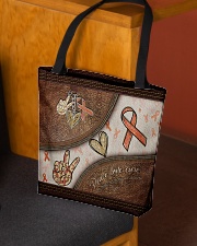 Peace Love Cure Leather Pattern Print All-over Tote aos-all-over-tote-lifestyle-front-02