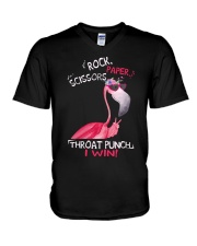 Rock paper scissors V-Neck T-Shirt tile