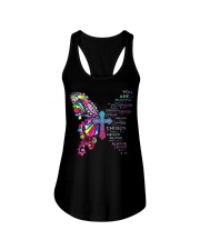 God says you are Ladies Flowy Tank tile