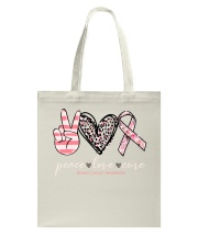 Peace love cure Tote Bag tile