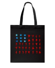 Ballet American flag Tote Bag tile