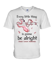 Every little thing is gonna be alright V-Neck T-Shirt tile
