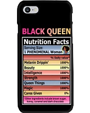 Black queen nutrition facts Phone Case tile