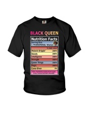 Black queen nutrition facts Youth T-Shirt tile