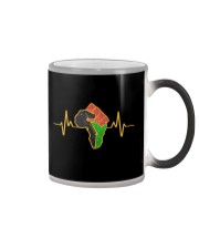 Unapologetically black - Printed apparels Color Changing Mug tile