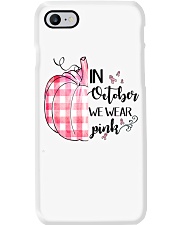 In october we wear pink Phone Case tile