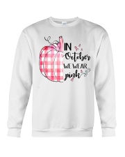 In october we wear pink Crewneck Sweatshirt tile