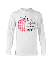 In october we wear pink Long Sleeve Tee tile