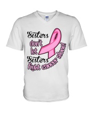 Sister don't let sister V-Neck T-Shirt tile