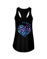 Turtle heart Ladies Flowy Tank tile
