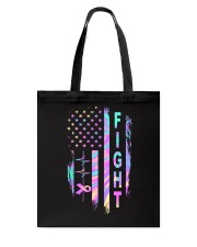 Breast cancer awareness American flag Tote Bag tile