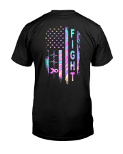 Breast cancer awareness American flag Classic T-Shirt tile