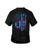 Fight Cystic Fibrosis American flag Youth T-Shirt tile