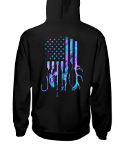 Hunting and fishing American flag Hooded Sweatshirt tile