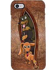 Dachshund leather pattern print Phone Case i-phone-8-case