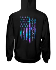 Paw American flag Hooded Sweatshirt tile