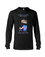 i wear teal and purple for someone Long Sleeve Tee tile