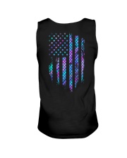 Mermaid American flag Unisex Tank tile