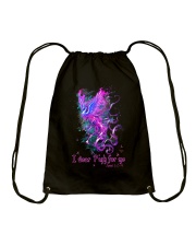 I wear pink for me Drawstring Bag tile