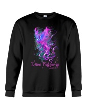 I wear pink for me Crewneck Sweatshirt tile