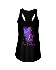 I wear pink for me Ladies Flowy Tank tile