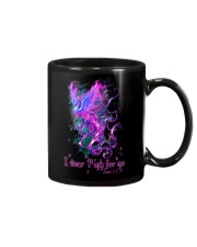 I wear pink for me Mug tile