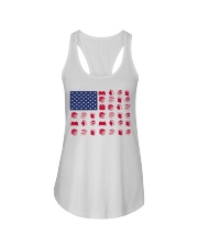 Book American flag Ladies Flowy Tank tile