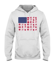 Book American flag Hooded Sweatshirt tile