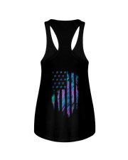 Psydelic Crocheting American flag Ladies Flowy Tank tile