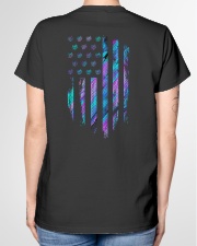 Psydelic Crocheting American flag Ladies T-Shirt garment-tshirt-ladies-back-01