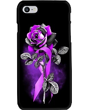 Fibromyalgia awareness rose Phone Case tile