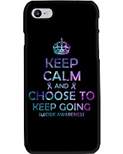 Keep calm and choose to keep going Phone Case tile