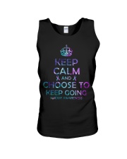 Keep calm and choose to keep going Unisex Tank tile