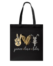 Peace Love Biker - Printed apparels Tote Bag tile