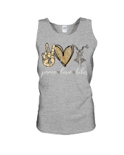 Peace Love Biker - Printed apparels Unisex Tank tile
