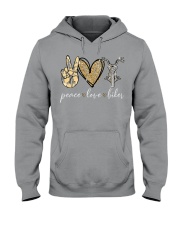 Peace Love Biker - Printed apparels Hooded Sweatshirt tile