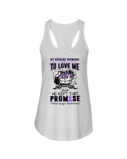 My husband promised to love me Ladies Flowy Tank tile