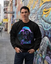 Salty lil beach Crewneck Sweatshirt lifestyle-unisex-sweatshirt-front-2