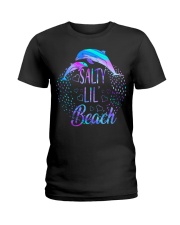 Salty lil beach Ladies T-Shirt tile