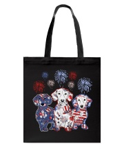 Patriotic Dachshunds Tote Bag tile